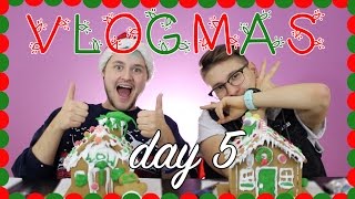 GINGERBREAD HOUSE CHALLENGE (VLOGMAS DAY 5)