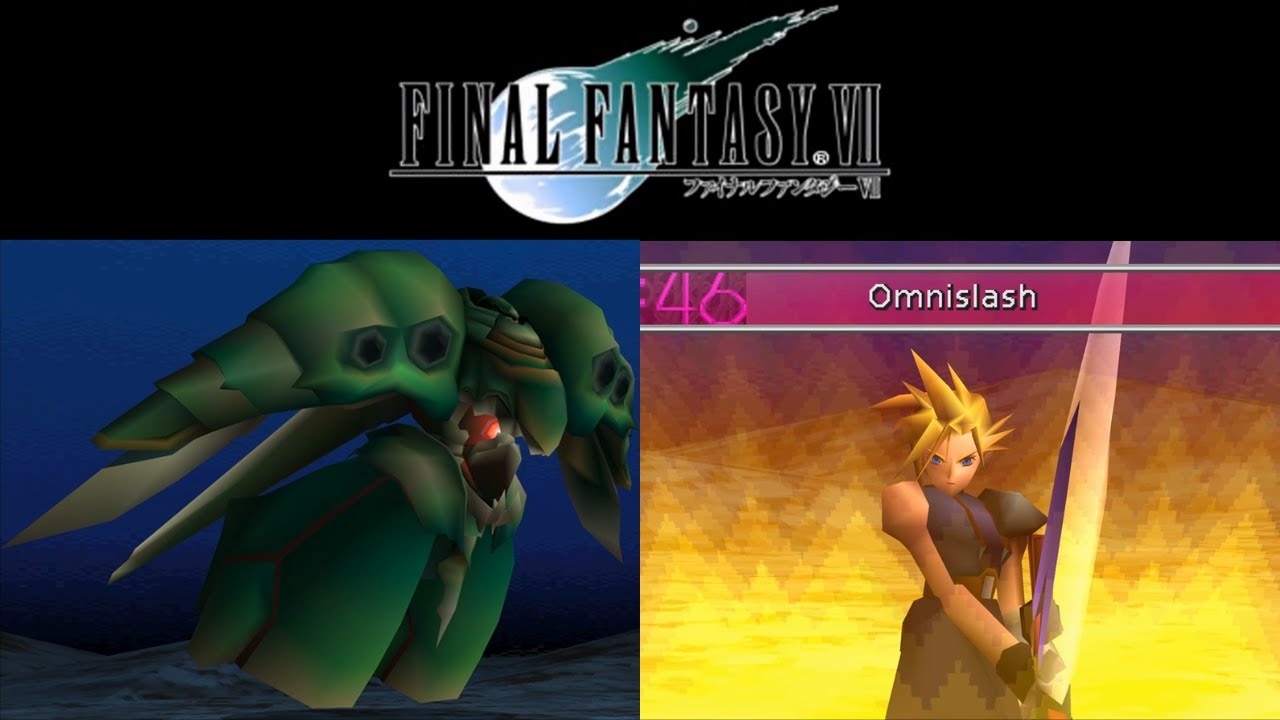 Defeating Emerald Weapon with just Omnislash - Final Fantasy VII