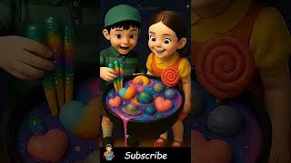 Squid Game Finds Galaxy Slime! Too Weird to Be Candy! #squidgame #amsr