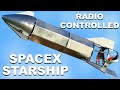 Radio Controlled SpaceX Starship Belly Flop