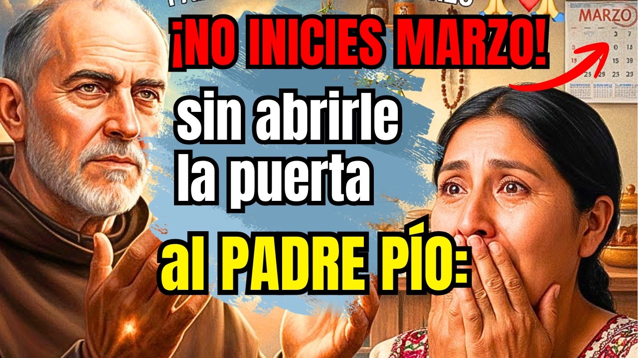 ¡CUIDADO! No inicies MARZO sin abrirle la puerta al PADRE PÍO: El milagro que cambiará tu hogar HOY