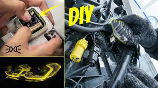 BMW | How To YELLOW day RUNING led LIGHT install?