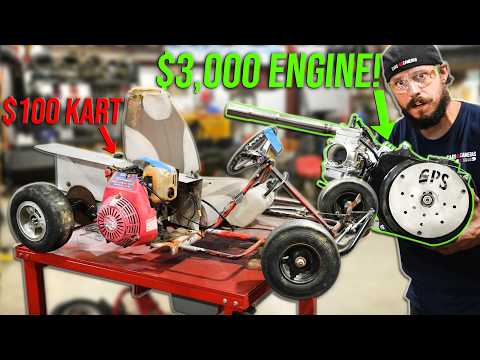 We Bought a $100 Go Kart from the Swap Meet and Turned It Into a Dirt Drag Racer!