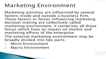 Marketing Environment