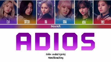 EVERGLOW (에버글로우) - Adios Lyrics (Color Coded Lyrics Eng/Rom/Han)