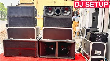 4 Line Array,2 Bass DJ Setup||Nx Audio वाला DJ