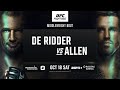 Прогноз на бой Ренье де Риддер - Брендэн Аллен / Аналитика: Разбор UFC