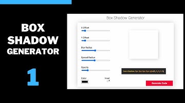 Design A CSS Box Shadow Generator Using HTML, CSS & JS (Part 1)