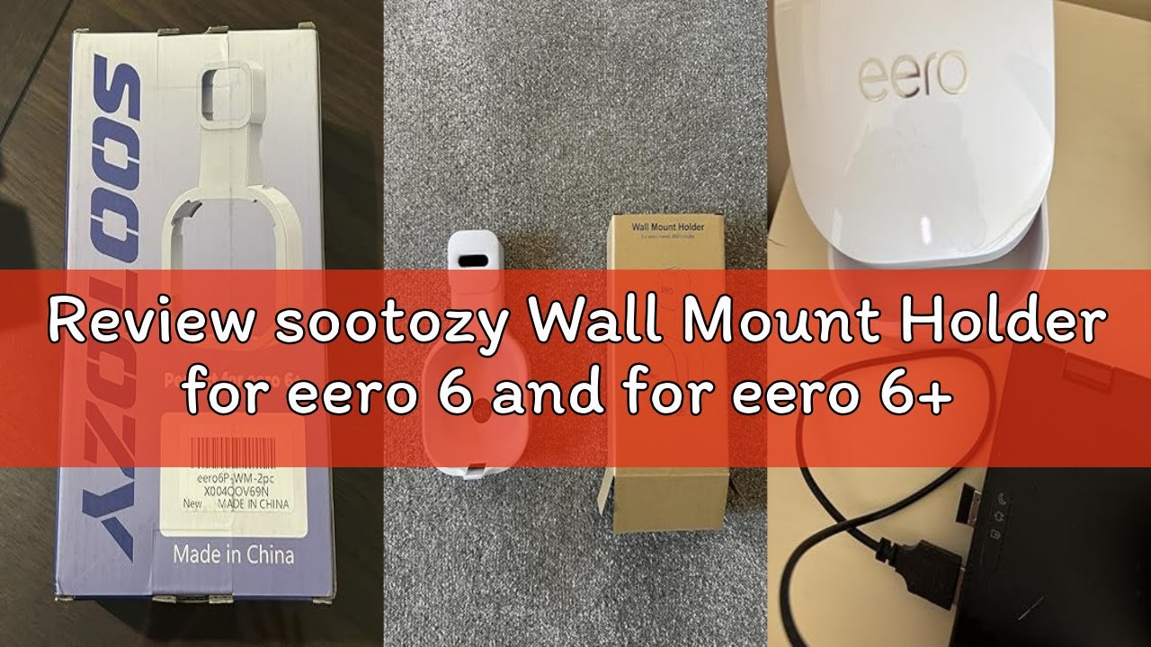 Review sootozy Wall Mount Holder for eero 6 and for eero 6+ Router Mesh Wi-Fi System – No Messy Wire