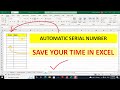 Automatic Serial Number || Save Your Time In Excel || Excel Formulas || IF Formula