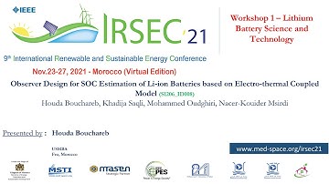 8 - Observer Design for SOC Estimation of Li-ion Batteries based on Electro-thermal Coupled Model