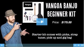 A Gosh Durn Banjo Review - Clawhammer Banjo Unboxing  (Vangoa Beginner Banjo Kit)