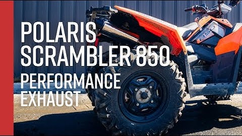 2013+ Polaris Scrambler XP 850 // MBRP Single Slip on, Performance Series Exhaust