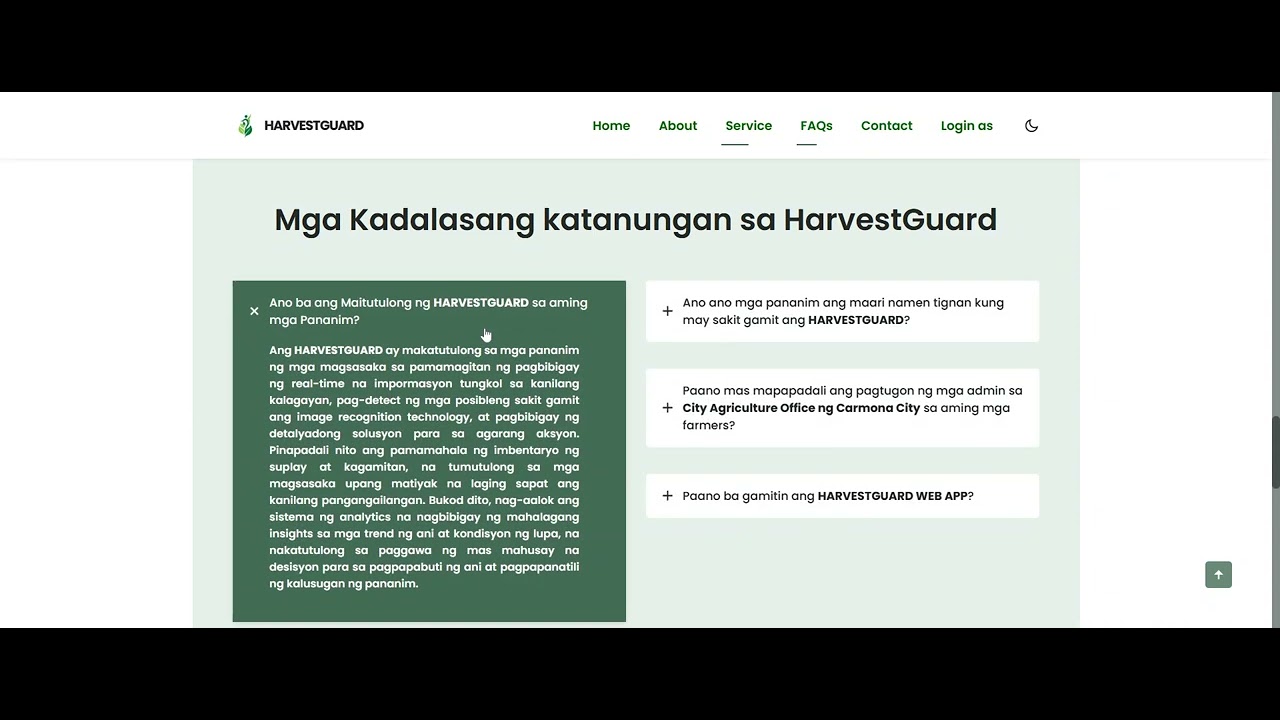 HarvestGuard Web App Sample Tutorial - YouTube