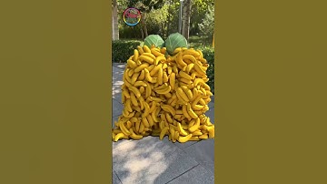 Create humanoid fruit and vegetable characters🍅🍌 walk, collide and collapse... 3D special effects