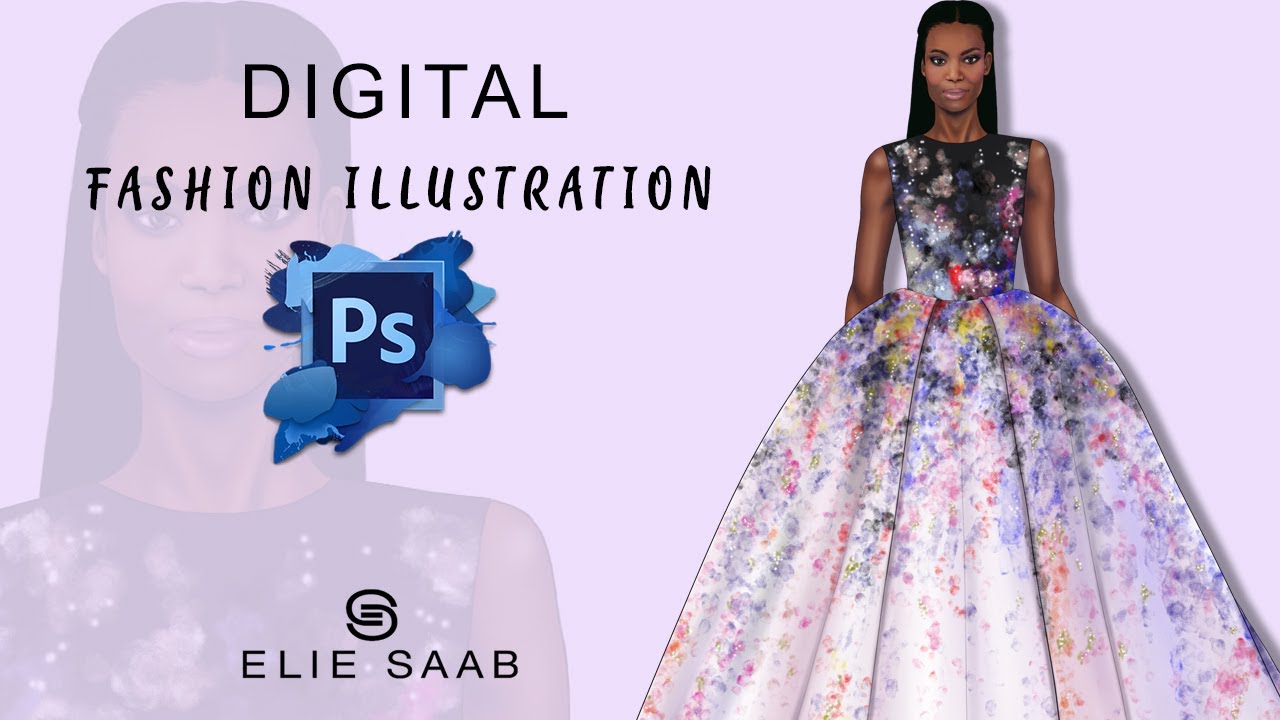 Digital Fashion Illustration (PHOTOSHOP) - YouTube