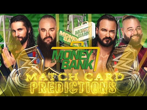 WWE MONEY IN THE BANK 2020 | MATCH CARD PREDICTIONS - YouTube
