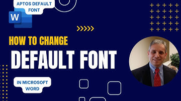 How to Set the Default Font in Microsoft Word (Aptos modern font)