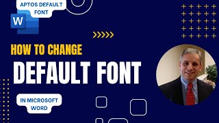how to set the default font in microsoft word (aptos modern font)