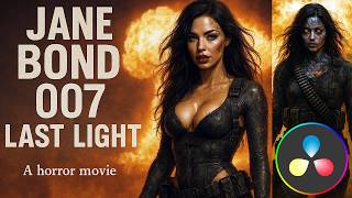 Create 007 Last Light Horror Trailer in Davinci Resolve 21. #davinciresolve #davinciresolvetutorial