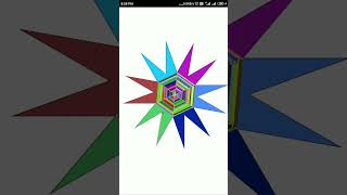 Turtle graphics design with random colours in Python #shorts screenshot 2