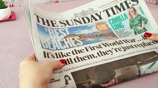 ASMR Newspaper Reading 
