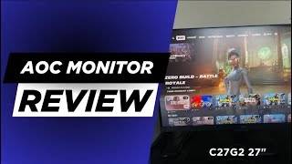 AOC C27G2 27  Curved Frameless Ultra Fast Gaming Monitor
