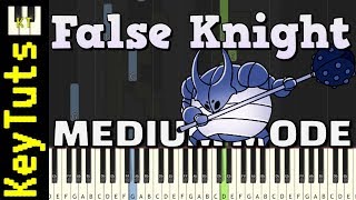 False Knight from Hollow Knight - Medium Mode [Piano Tutorial] (Synthesia)