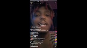 Juice WRLD goes crazy on Instagram live - overseer freestyle