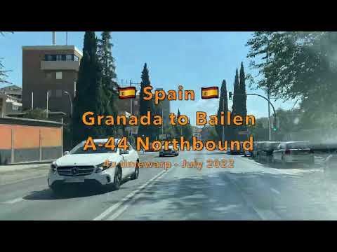 ** SPAIN ** Andalusia * Crossing the Sierra Mágina mountains on A-44 NB, Granada to Bailén