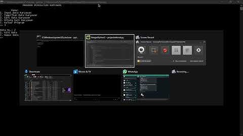 Bagian Presentasi Project Struktur Data Semester 2 (Penjelasan Coding Python Array)