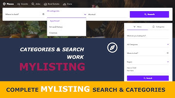 Search and Categories Settings in MyListing Theme | MyListing Theme