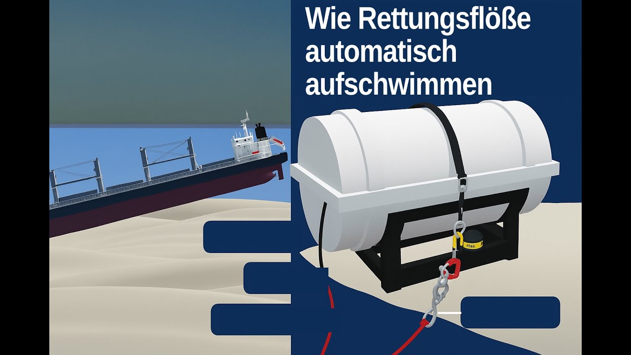 Rettungsfloß löst automatisch aus – so funktioniert’s!