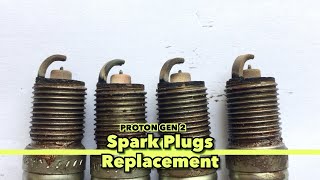 How to replace spark plugs (Proton Gen 2 // Malaysia // Bosch)