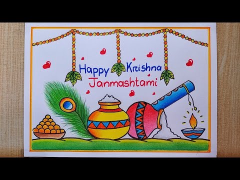 Discover more than 74 krishna janmashtami drawing easy latest