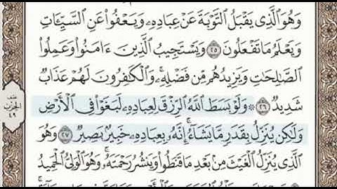 سورة الشورى الصفحة 486 الشيخ محمد صديق المنشاوي