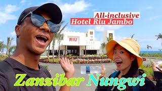 4K) ALL INCLUSIVE IN ZANZIBAR | HOTEL RIU JAMBO | International couple's Africa vlog | nanafai