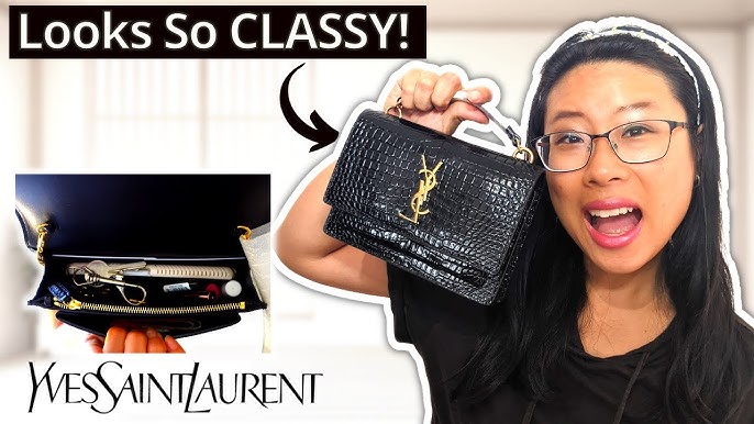 Bag Review: Comparing the YSL Sunset Chain Wallet and YSL Small Monogram  Kate - Ella Pretty Blog