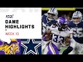 Vikings vs. Cowboys Week 10 Highlights | NFL 2019