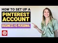 Pinterest Sign Up Tutorial: Pinterest Account Creation for Business vs Personal Use (2019)