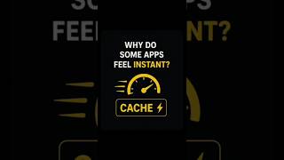 Why do some apps feel INSTANT? ⚡Cache explained using a real-life example 🧊🚀#shorts #Cache