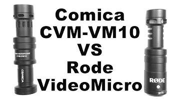 Best Vlogging Microphone Rode VideoMicro VS Comica CVM-VM10 External Video Mic - Which One Is Best?