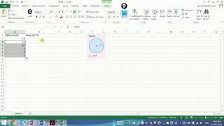 Excel tutorial How to calculate area of circles