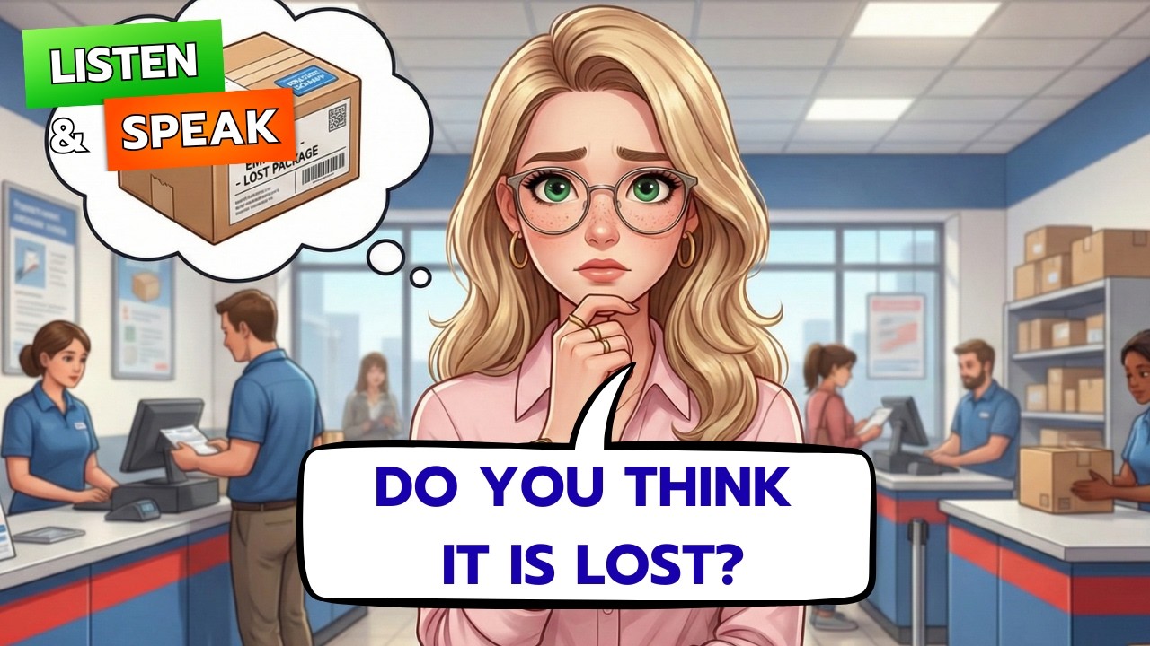 Разговор на английском языке на почте | Задержка или потеря посылки | Диалог из реальной жизни