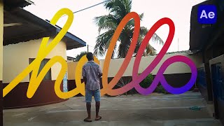 Best Handwriting Text Stroke Write On Animation In After Effect | Text Stroke Animation | Tutorial