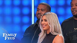 Kim & Kanye cry FOUL! | Celebrity Family Feud