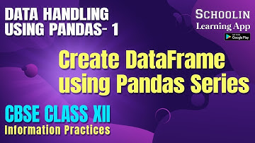 Create Dataframe using Pandas Series | Class 12 Information Practices | Complete Course