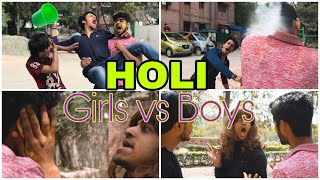 Every Holi ever | GIRLS vs BOYS | Akash sagar