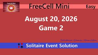FreeCell Mini Game #2 | August 20, 2026 Event | Easy screenshot 2