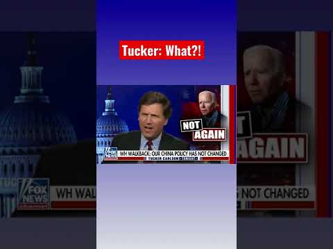 Tucker reacts to Biden’s shocking comment on China #shorts.
